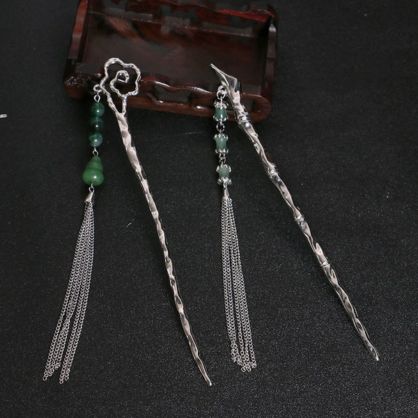 Ethnic style hairpin/Chinese retro metal hairpin/bamboo niche design national fashion hairpin hair accessories for women