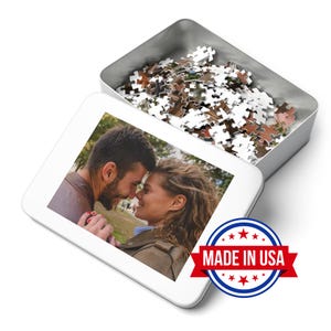 Custom Puzzle from Photo, Personalized Photo Puzzle, Custom Jigsaw Puzzle, Gift For Him, Gift For Her, Valentine&#39;s Day Gift, Made In USA