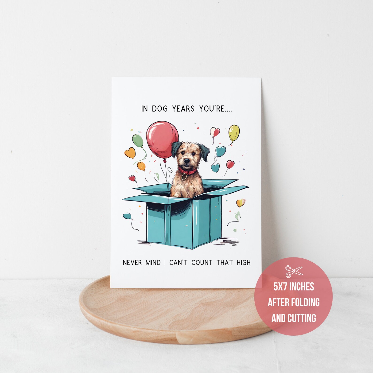 Funny Dog Birthday Card, Card for Her, Card for Him, Birthday Card for ...