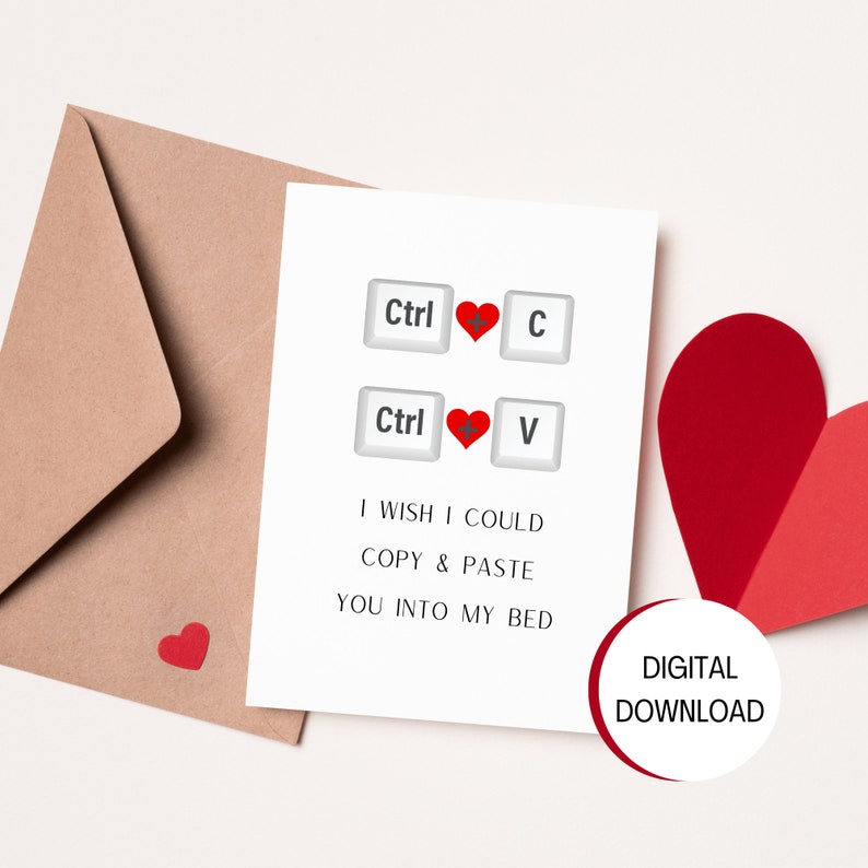 Printable Valentine's Day Card for Loved One Copy and Paste, Love You ...