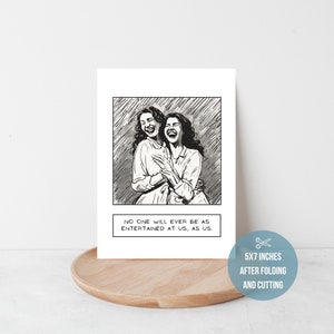 Funny Best Friend Card, Printable Best Friend Card, Card for Her, Friendship, Card for Best Friend, Bestie, Instant Download, PDF