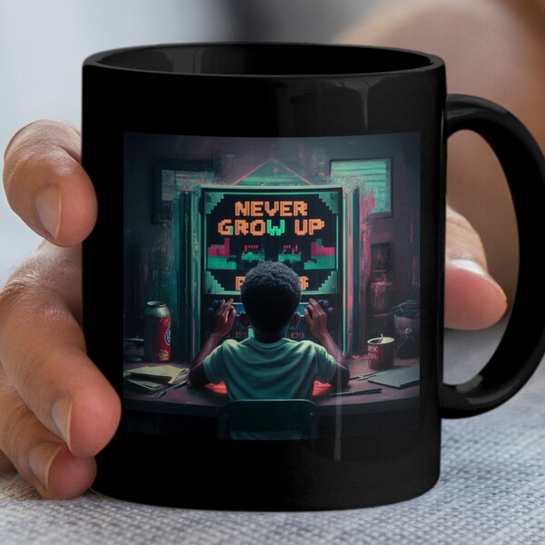 Retro Arcade Game Mug, Never Grow Up, Vintage Gaming, Colorful Arcade Life, Gaming Life, Gaming Is Life, Die Hard Gamer, Video Gamer Gift