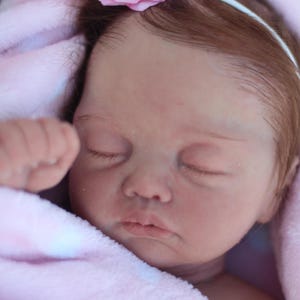 Bebé Reborn Silicona Completa LUNA – Ecoflex Platinum Doll | Full Body Silicone Reborn Baby Girl – Handmade Realistic Art Doll imagen 15