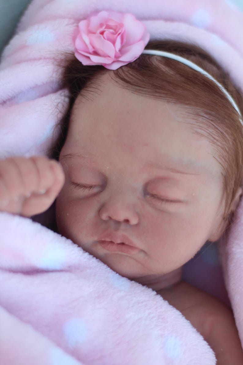 Bebé Reborn Silicona Completa LUNA – Ecoflex Platinum Doll | Full Body Silicone Reborn Baby Girl – Handmade Realistic Art Doll imagen 15