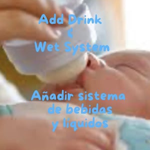Extra Reborn (no es un bebé): Sistema de Bebida y Mojado de Pañal (Solo Silicona)