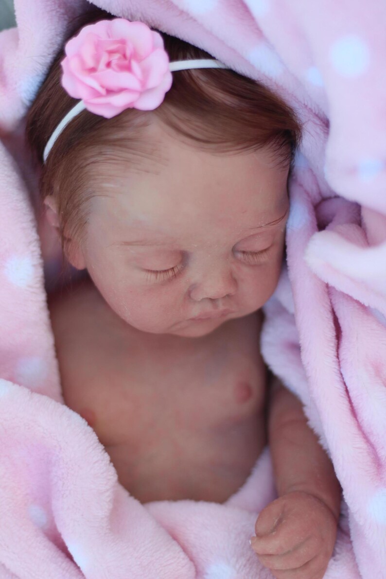Bebé Reborn Silicona Completa LUNA – Ecoflex Platinum Doll | Full Body Silicone Reborn Baby Girl – Handmade Realistic Art Doll imagen 14