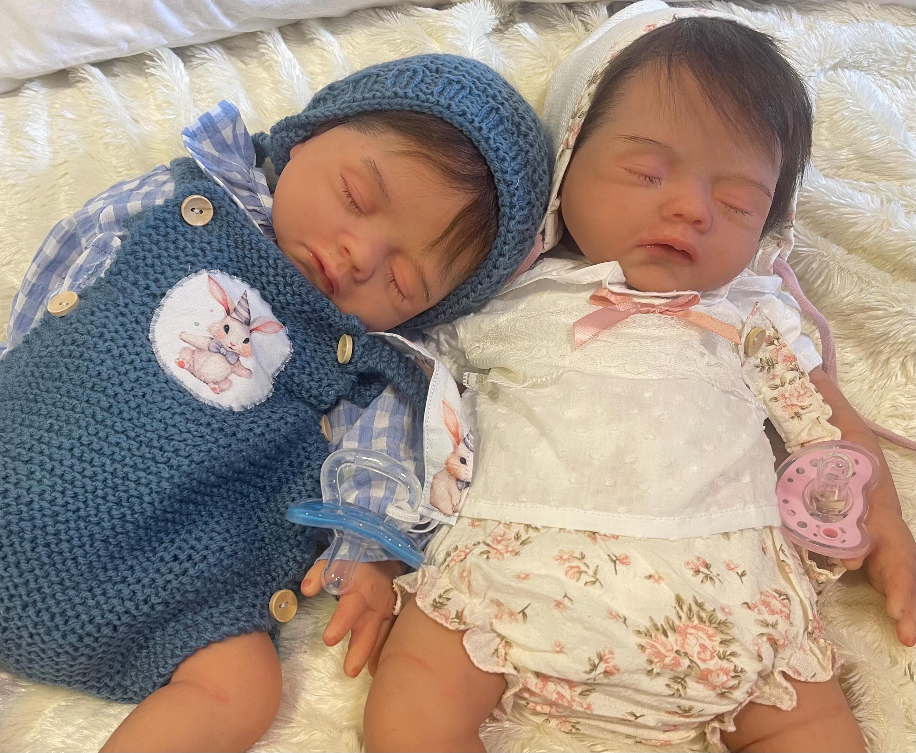 ZOE - Reborn Baby Boy & Girl Twins | Full Body Platinum Silicone Reborn Doll | MJReborn High-End Collection by Isabel Arango
