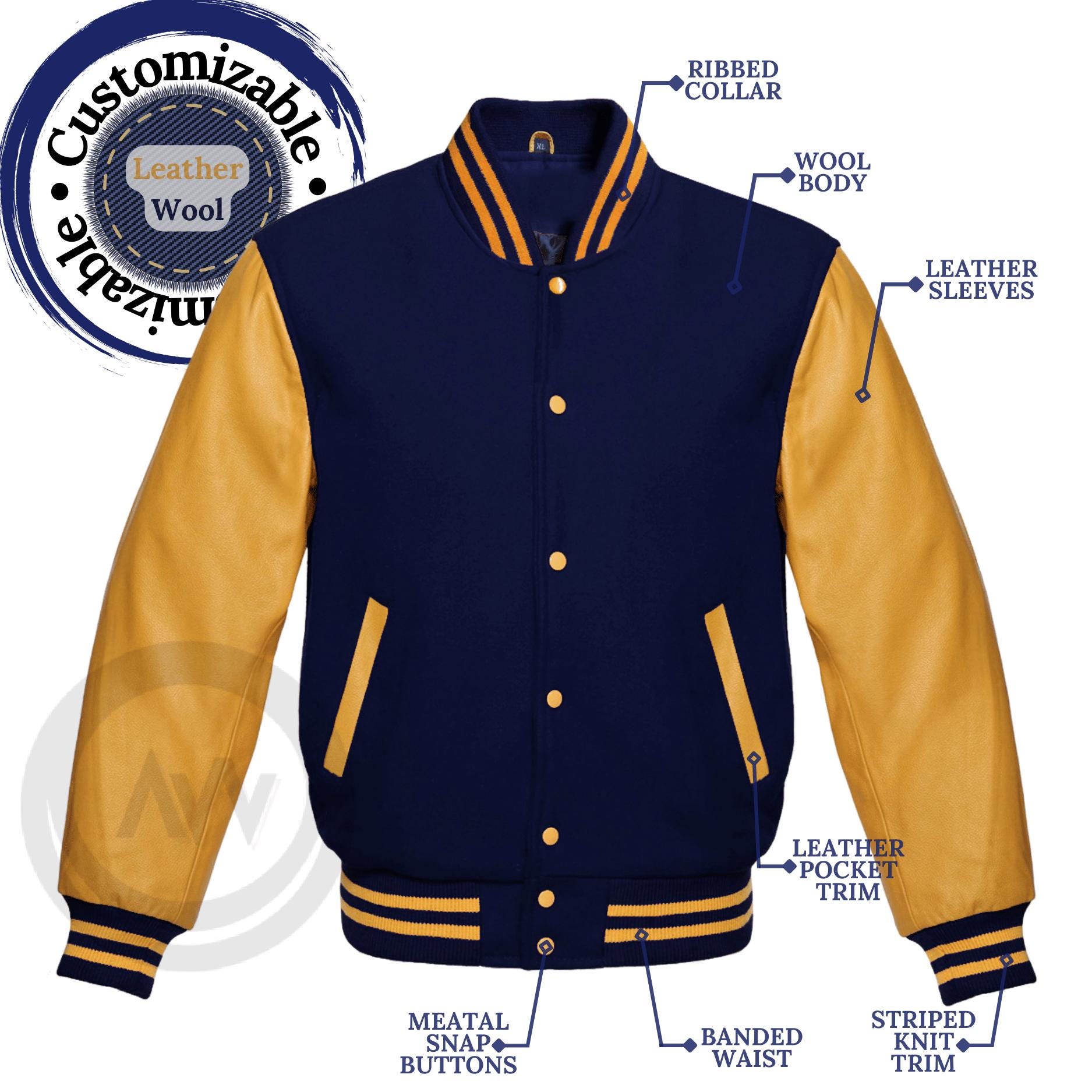 Blue and Gold Jacket - Etsy