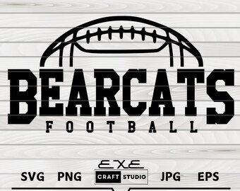 Bearcats voetbal svg, voetbal svg, Bearcat, Bearcats, gesneden bestand, SVG voor shirts, voetbalshirt svg, Bearcats mascotte Svg, Bearcats Pride