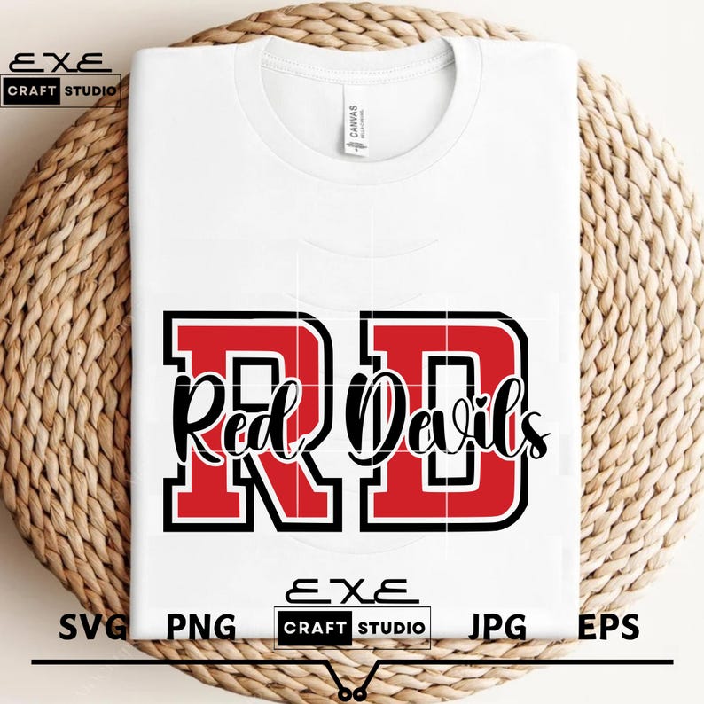 Red Devils Svg, Red Devils Mascot Svg, Red Devils Cheer Svg, Red Devils ...
