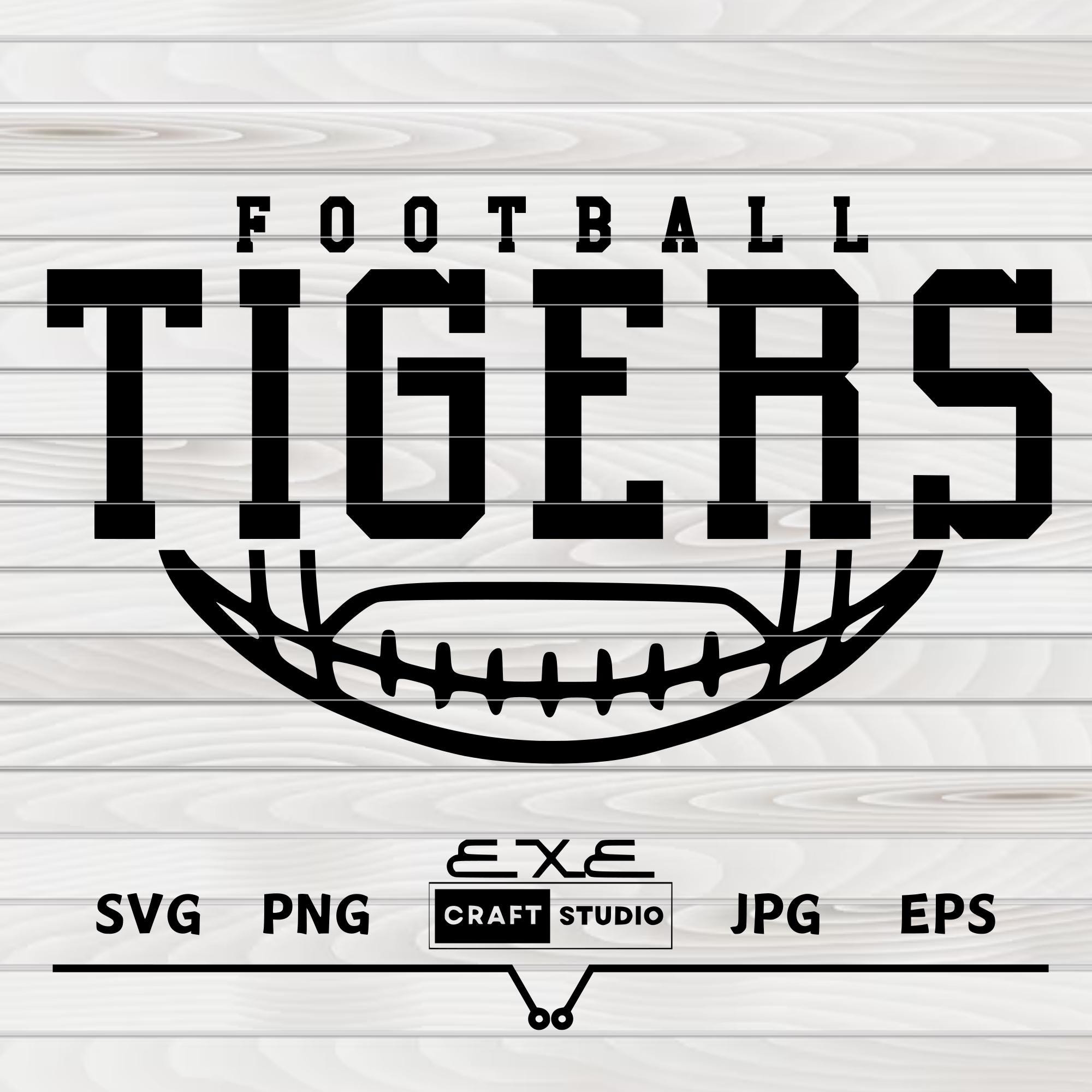 Tigers Football SVG, Tigers Svg, Tigers Mascot Svg, Tigers School Team ...