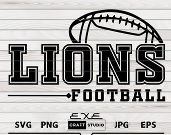 Lions svg, Lions School Team svg, Lions Football SVG PNG, Lions Mascot svg, Lions Cheer svg, Stacked Lions , Lions Shirt svg, School Spirit
