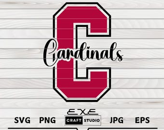 Cardinals Svg, Cardinals Mascot svg, Cardinals Cheer svg, Cardinals Shirt svg, Cardinal Sport, School Spirit svg, Cardinals Typography