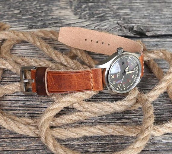 Lederarmband Herren Armband FÃ¼r Uhren Retro Lederarmband Herren