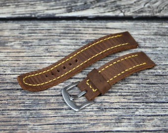 Vintage Valentino GTI Watch Brown Leather Strap Untested - Etsy display picture 3