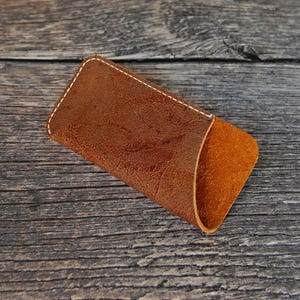 Handmade Leather Watch Case: Single Travel Watch Pouch