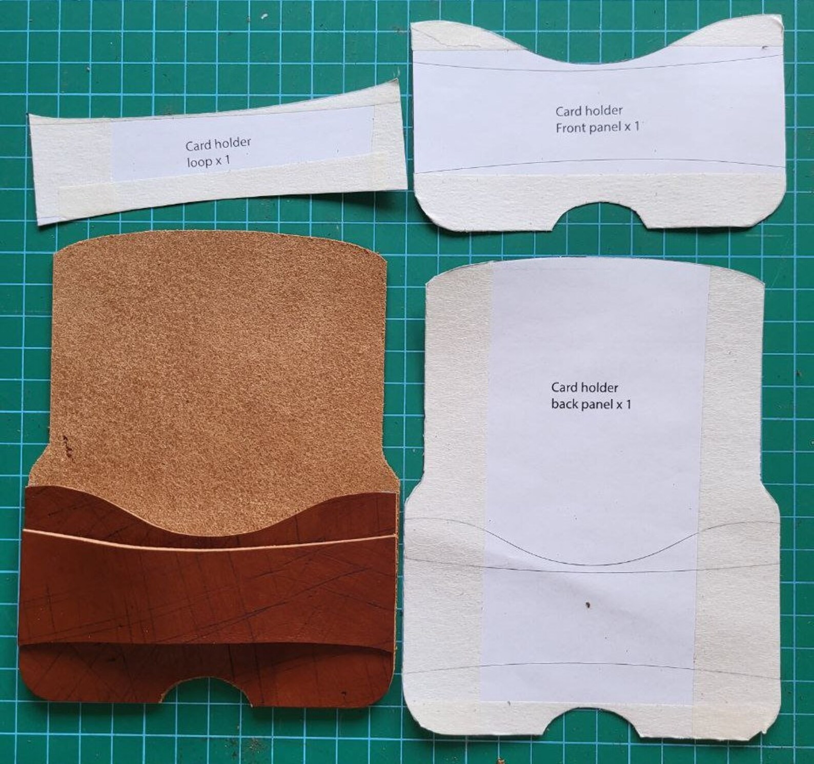 Minimalist Leather Card Holder Pattern (PDF) - Etsy
