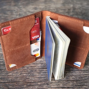 Patrón de funda para pasaporte, descarga en PDF, plantilla de funda para pasaporte de cuero + bolsillo, si lo desea
