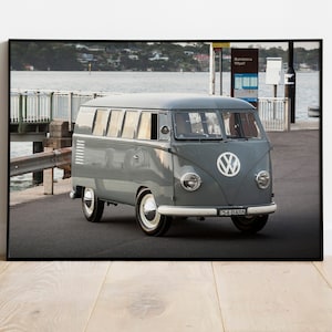 1950er Jahre Volkswagen Kombi Barndoor Poster Print - Deutsch / Oldtimer