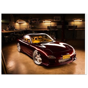 Mazda FD RX7 Poster Print | 3 Sizes Available