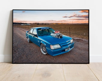 Holden VK Commodore 'Blue Meanie' Poster - HDT / Brock / Australian | 3 Sizes Available