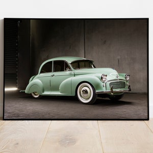 Morris Minor Kustom Sedan Poster Print - Classic Car / English / Hotrod | 3 Sizes Available
