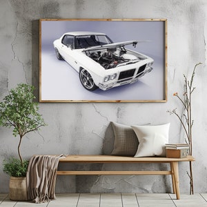 1973 Holden HQ Monaro LS Poster Print - Australian / Classic Car / Kingswood | 3 Sizes Available
