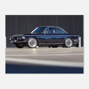 BMW 2800 CS Restomod Poster Print - Classic German Car / Custom