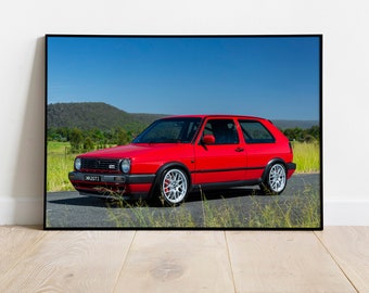 Volkswagen VW Golf GTI Poster Print | 3 Sizes Available