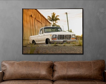 Póster personalizado de la camioneta Ford F100 - Camioneta clásica / 3 tamaños disponibles