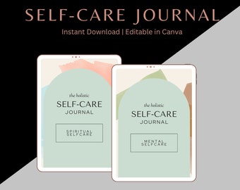 Self Care Journal, Self-Care Ultimatives Toolkit für Ganzheitliches Wohlbefinden, Canva Templates, Coaching und Therapie Tool, Mindfulness Arbeitsblätter,