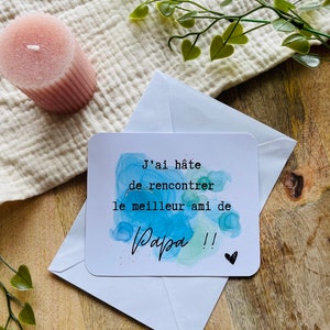 Carte annonce grossesse meilleur ami, annonce originale, annonce grosses originale, carte anniversaire