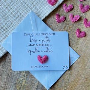 Cadeau fin d'année, cadeau Nounou fin d’année, cadeau personnalisé, carte cadeau, pin’s, broche..