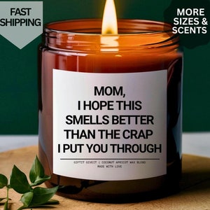 Mom You Were Right Funny Mothers Day Gifts for Mom Best Mom Ever Gifts For Mom From Daughter Mom Birthday Gifts Funny Candle Gifts for Mom