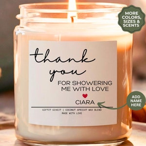 Best Shower Ever Candle Thank You Shower Candle hostess Gift Ideas Gift for baby shower Host Baby Shower Thank You Gift For Bridal Shower