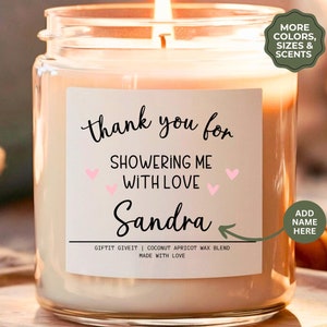Best Shower Ever Candle, Thank You Shower Candle hostess Gifts Ideas Gift For Baby Shower Host Baby Shower Thank You Gift For Bridal Shower