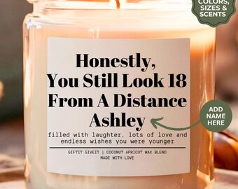 Personalized Candle Birthday Gift For Her 20th Birthday Gift Funny Milestone Birthday Candle Turning 20 Birthday Gift Ideas Smells Like Gift
