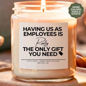 Gift From Employee For Boss Funny Gift From Employee For Office Candle Gift For Boss Office Party Gift Boss Day Gift Boss Appreciation Gifts