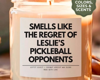 Personalized Pickleball Candle Gift For Pickleball Player Funny Pickleball Gift Christmas Gift For Pickleball Player Trophy Gift Custom