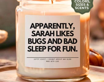 Apparently I Like Camping Candle,  Funny Camping Lover Gift, Personalized Candle for Camping Fans