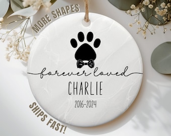 Pet Memorial Gift, Memorial Ornament, Custom Ornament, Pet Memorial, Christmas Ornaments, Custom Pet Ornament