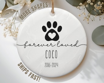 Pet Memorial Gift, Memorial Ornament, Custom Ornament, Pet Memorial, Christmas Ornaments, Custom Pet Ornament