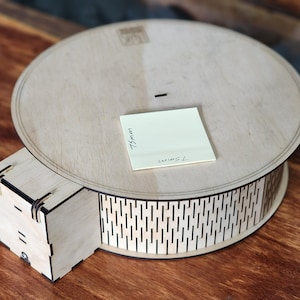 ROTEREND DISPLAY Vectorbestand voor lasermachines 3 mm laag. Lazy Susan SVG Glowforge, SVG, display rotator Laser gesneden bestand Lazy Susan patroon