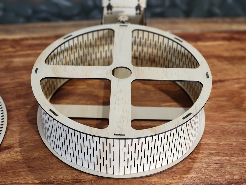 File Display Rotator ROTATING DISPLAY Vector File for Laser Machines 3mm Ply. Lazy Susan Svg ...