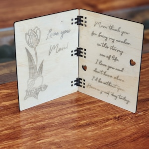 MOTHERS DAY CARD Folding Gift Card Bundle - Folding Flat Design, Gift