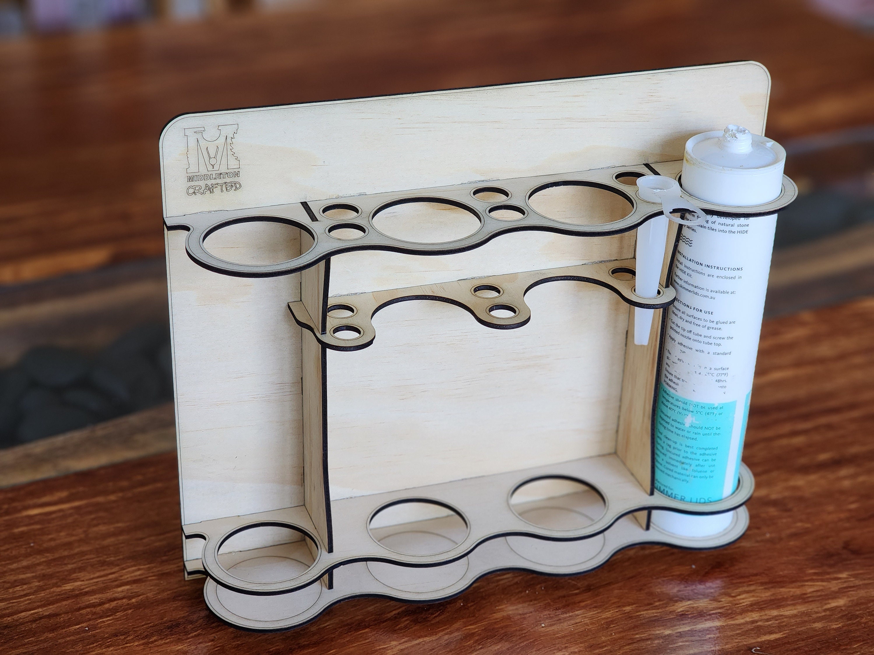 CAULKING TUBE RACK / Caulking Tube Holder Glowforge, Svg, Shop Racks ...