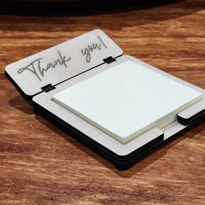 STICKY NOTE HOLDER Leraar Dank u SVG, Sticky Note SVG, post-it SVG, post-it SVG