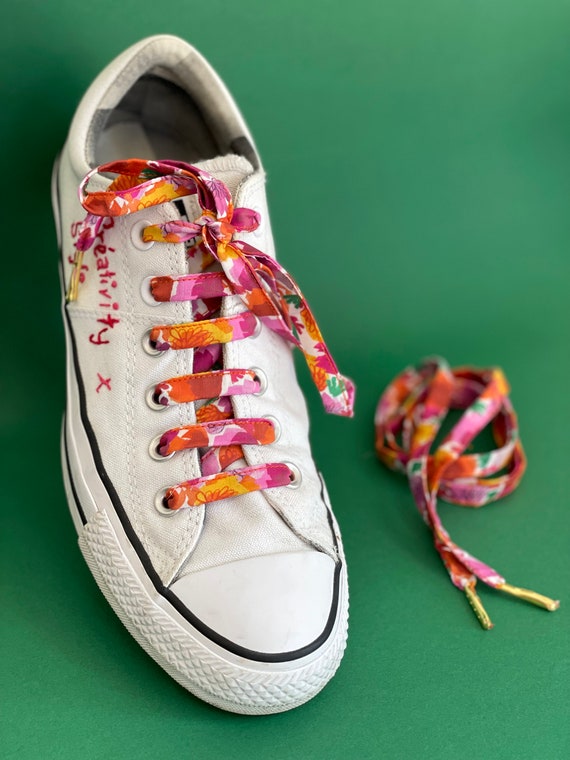 Lacets colorés pour chaussures funs et audacieuses, motif peinture