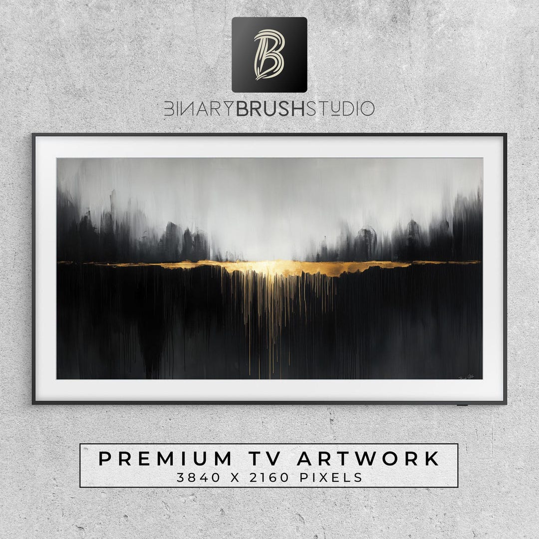 Abstract Luminous Divide Digital Art for Samsung Frame TV | Vibrant ...