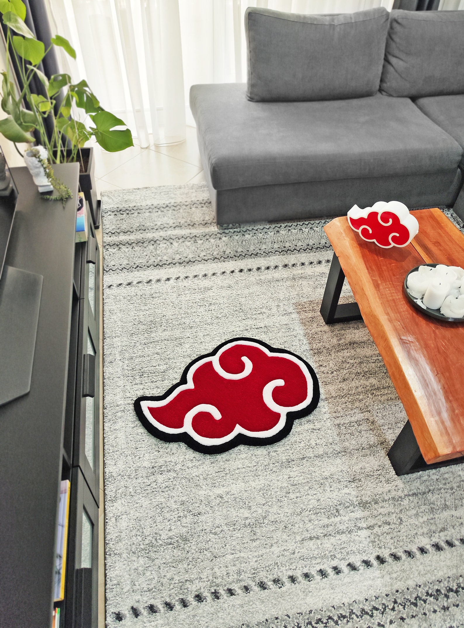 Shikamaru Rug Akatsuki Handmade Rug Tufted Rug Naruto Rug Interior Rug Anime Rug - Etsy